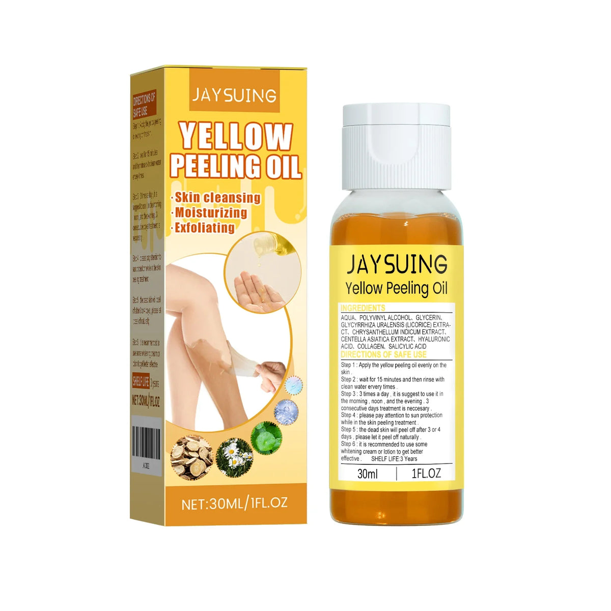Jaysuing Yellow Peeling Oil – Dark Spot & Brightening 30ml
