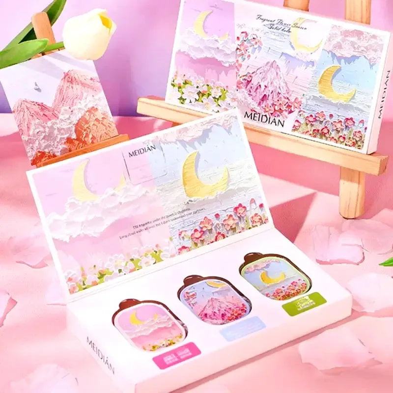 YOUNGCOME 3-Piece Solid Perfume Set – Jasmine & Tea Balm