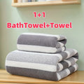 Quick-drying Striped Towel Soft Absorbent Bathroom Experience Bath