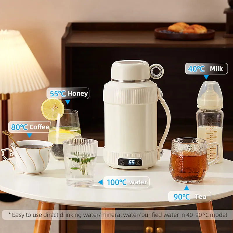 BALASHOV Mini Electric Travel Kettle 1L Stainless Steel 1000W