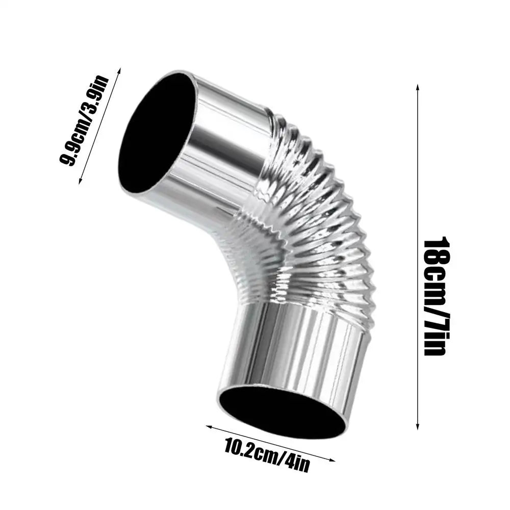 90° Stainless Steel Stove Pipe Elbow | Chimney Connector