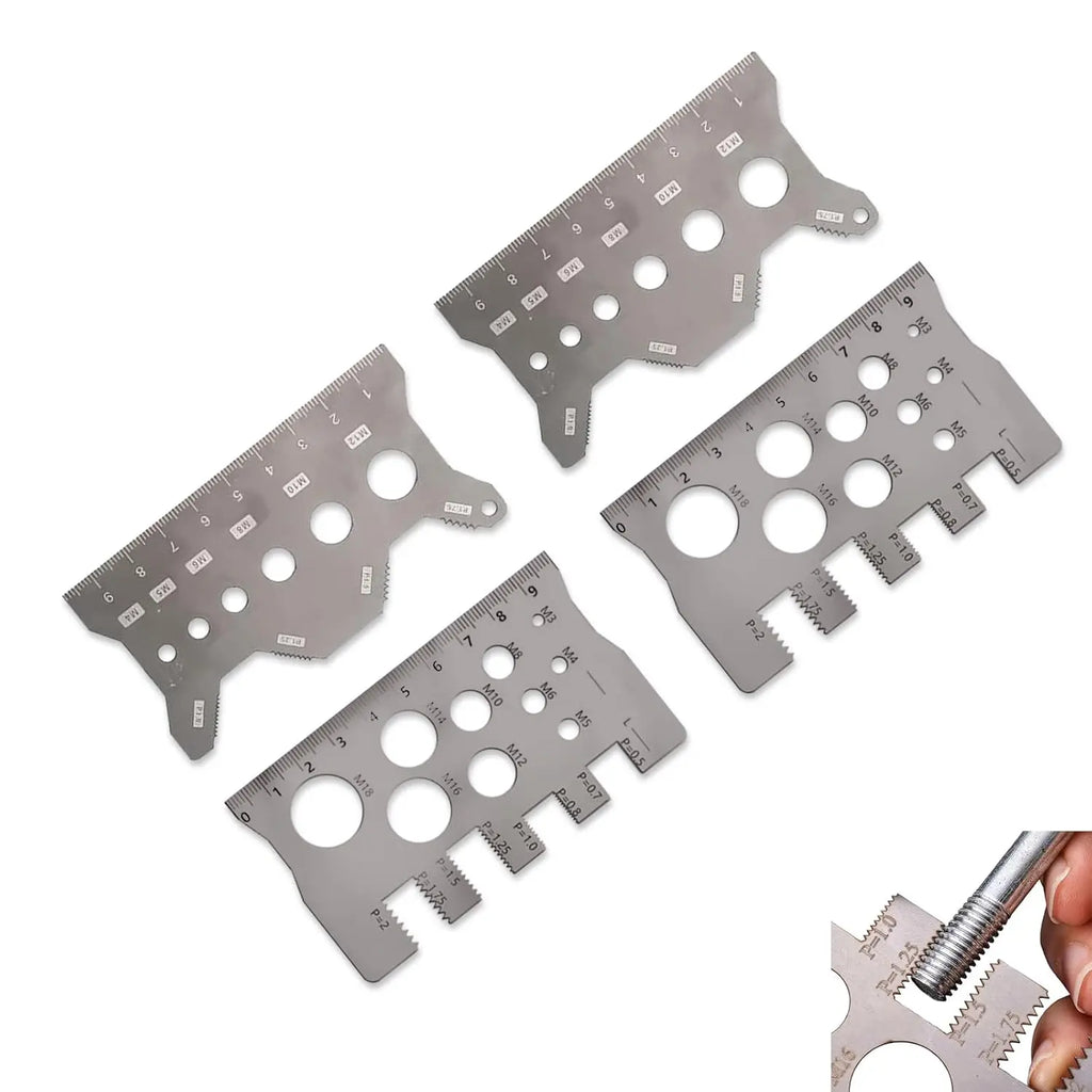 Screw Thread Pitch Gauge | Metric & Imperial Bolt Measuring Tool