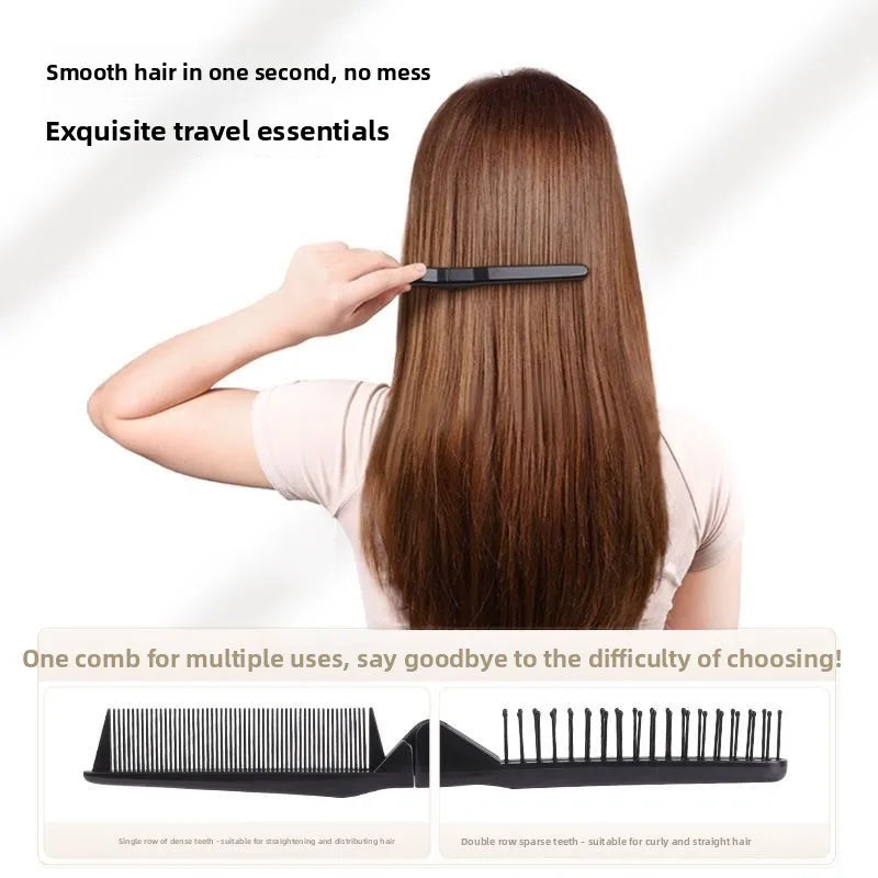 2-in-1 Folding Hair Comb | Portable Travel Pocket Brush