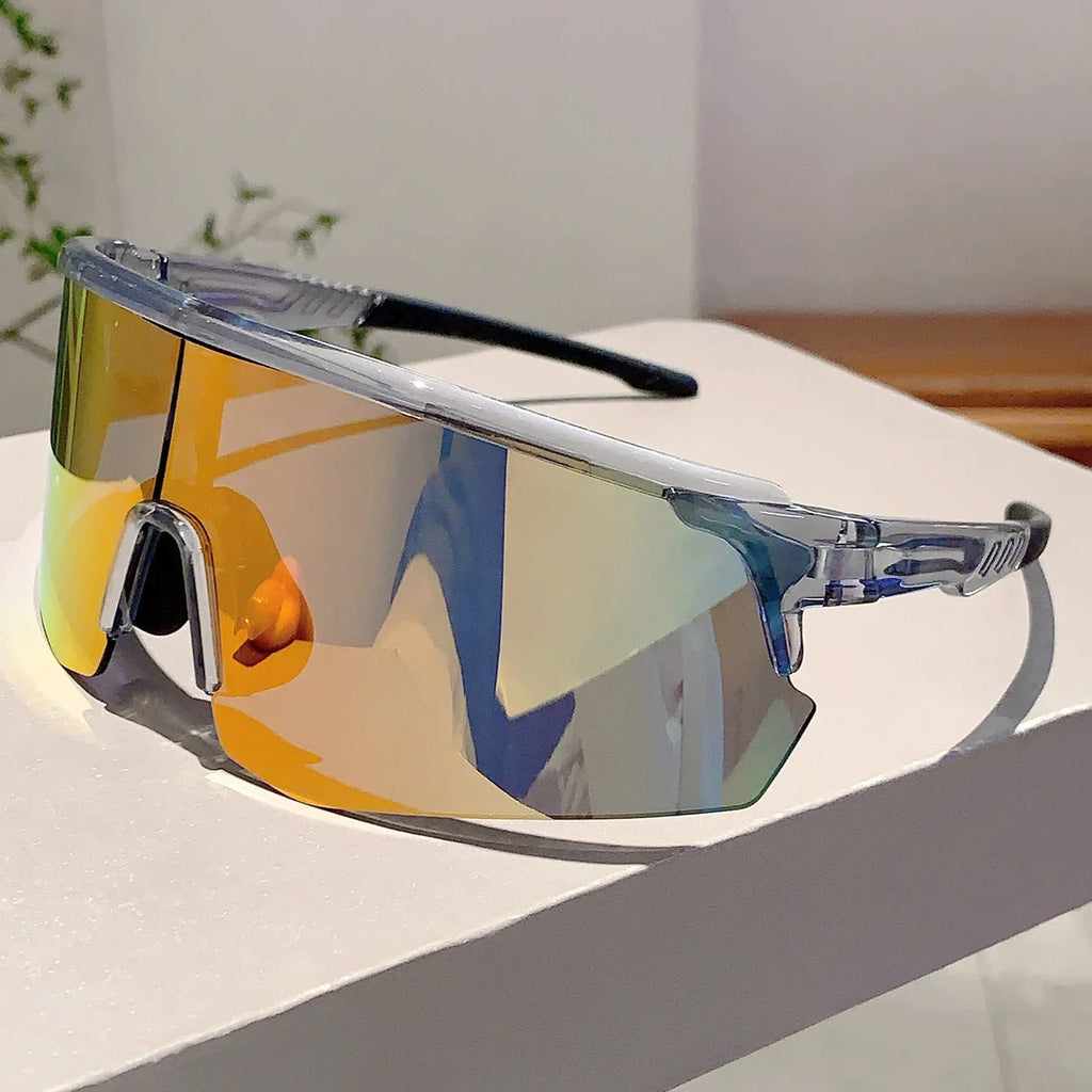 Oversized Semi-Rimless Sports Sunglasses Women Cycling Shades