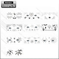 Halloween Temporary Tattoo Stickers – Spider, Bat & Skull | 10-100 PCS