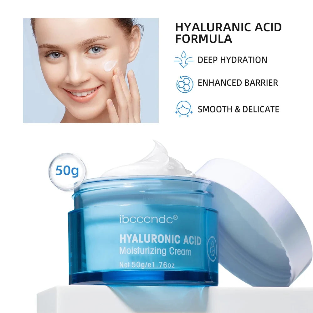Hyaluronic Acid Face Cream & Water Gel Moisturizer 50g