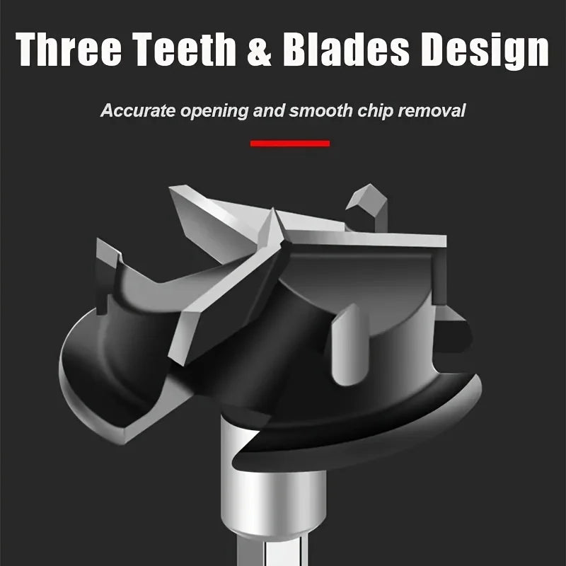 Three-blade Hinge Hole Opener Woodworking Cabinet Door Jig Puncher