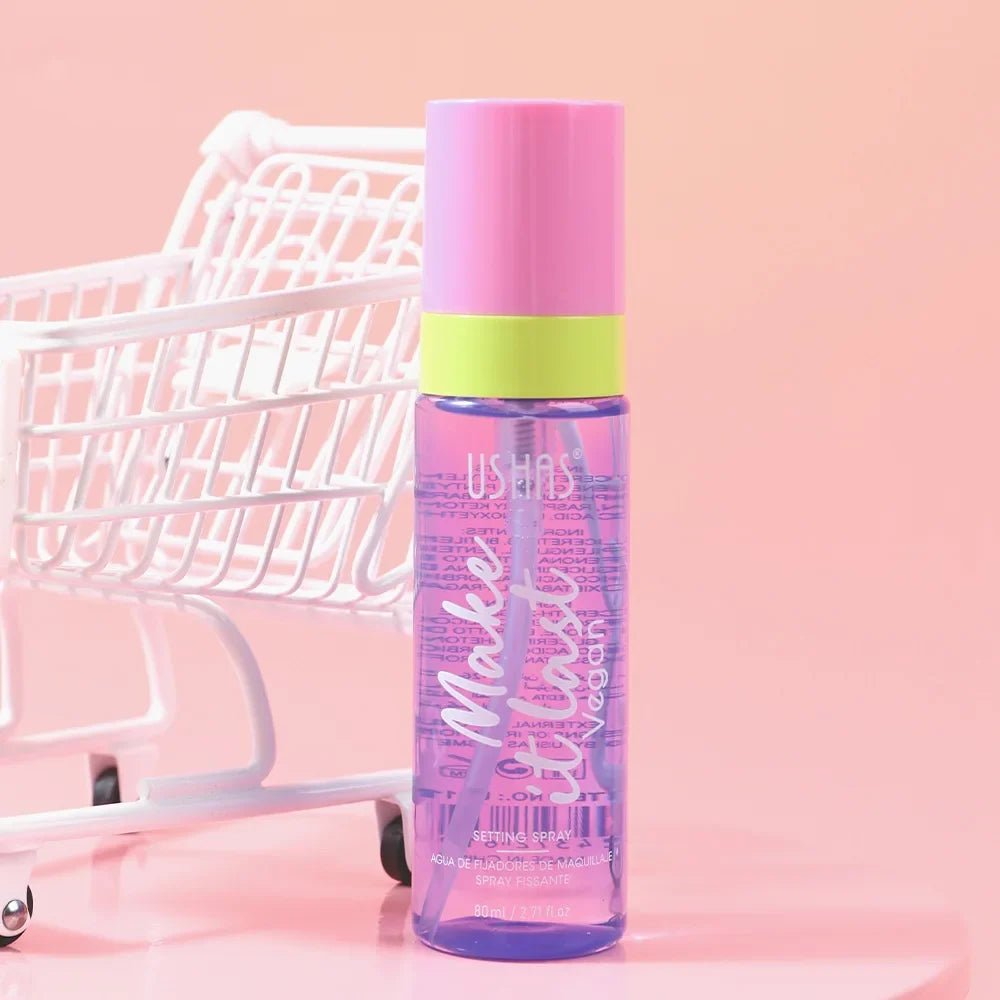 USHAS 80ml Oil Control Setting Spray – Waterproof Makeup Fixer