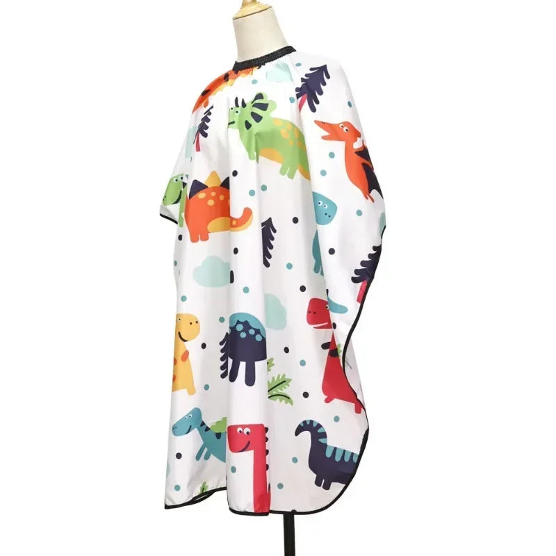 Kids Cartoon Hairdressing Cape | Children's Hair Cutting Wrap