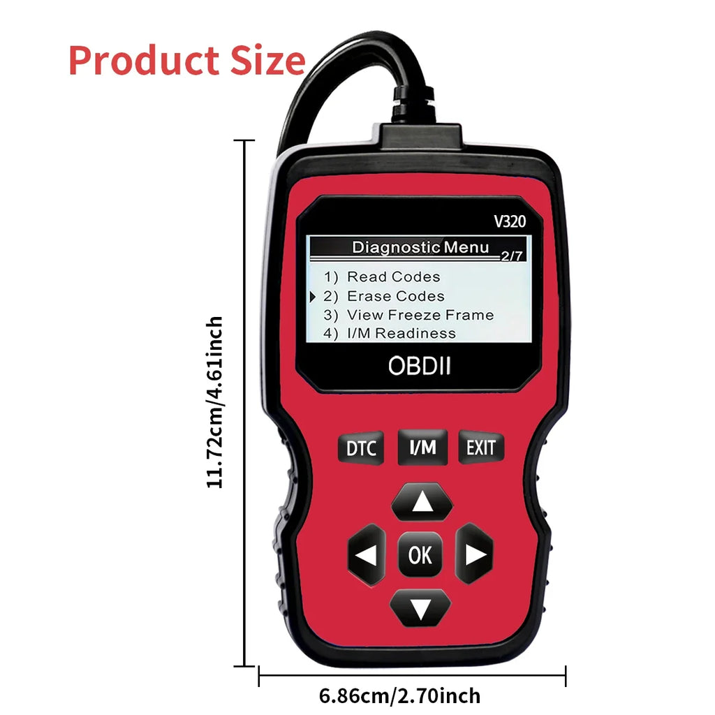 OBD2 Scanner – Engine Fault Code Reader & Real-Time Data