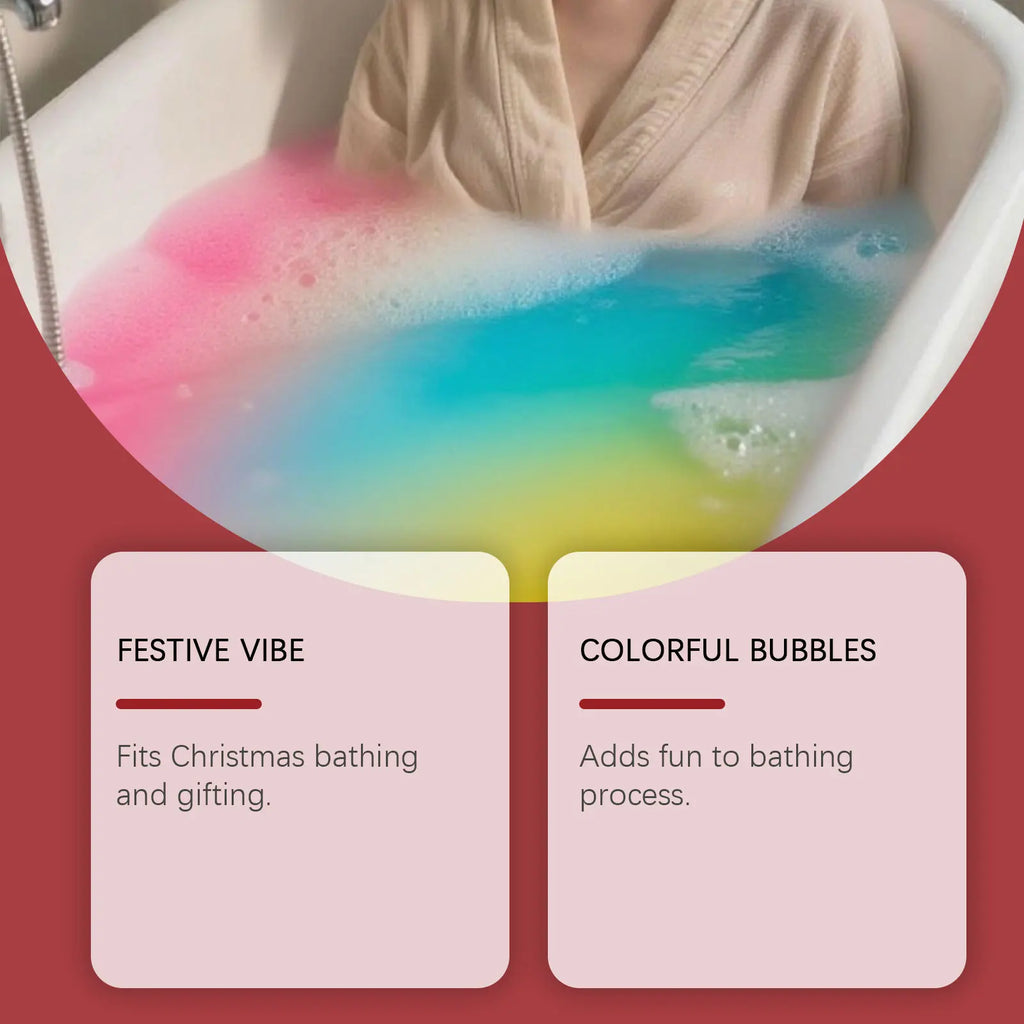 Christmas Nourishing Bath Bomb Gift Set – Rich Foam & Fragrance