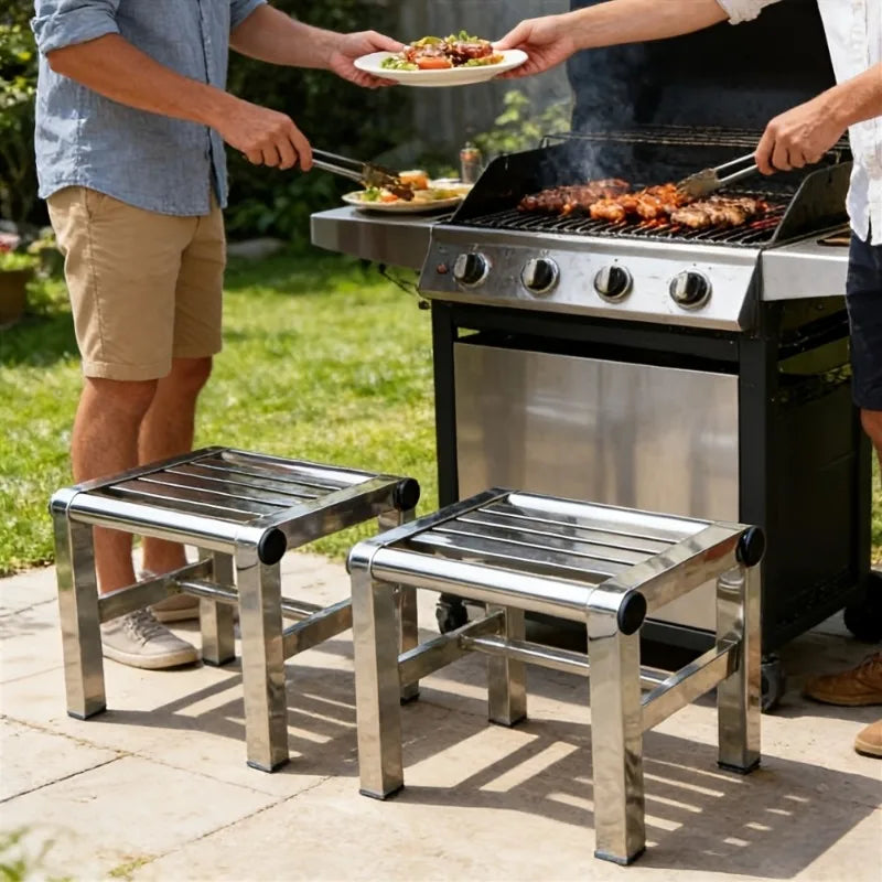 Heavy Duty Stainless Steel Step Stool – Camping & Beach