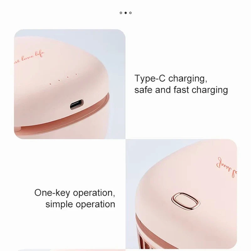 URGGU Bladeless Neck Fan – USB Portable 3-Speed Hands-Free