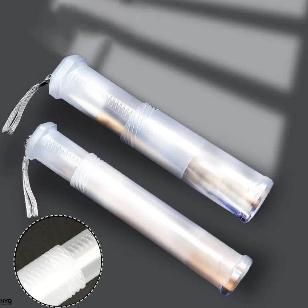 Transparent ABS Telescopic Pen Holder Art Painting Brush Pencil