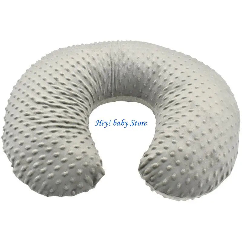 Stretchy Nursing Pillow Cover | Soft Minky, Large Zipper, 22.5"