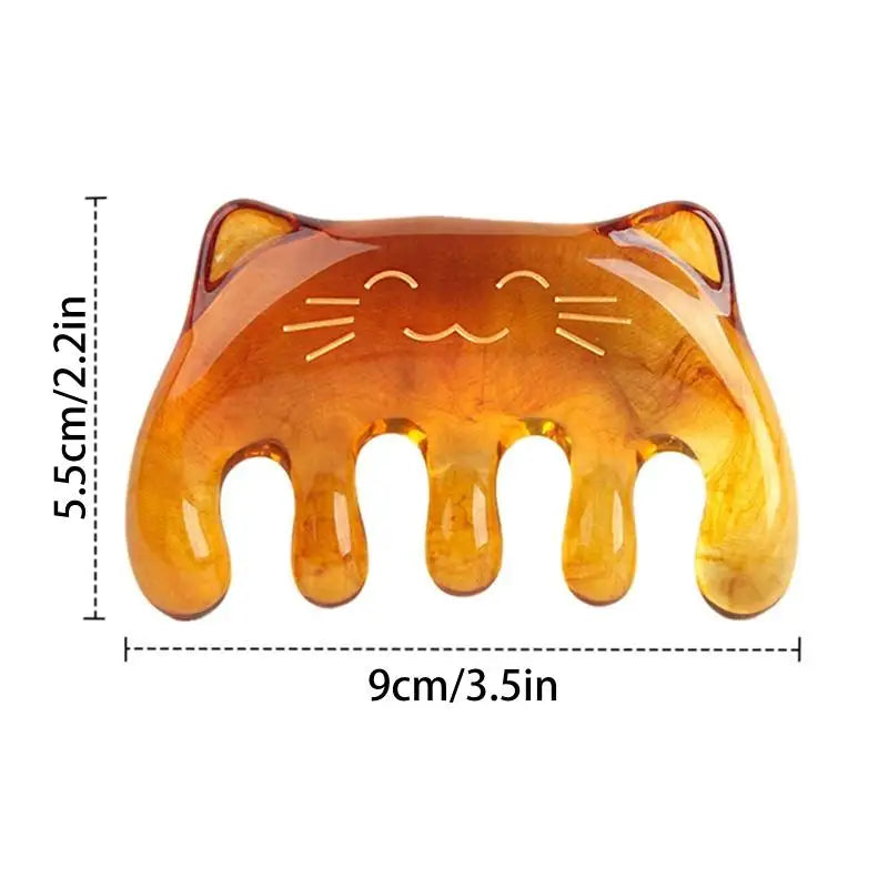 Resin Wide-Tooth Scalp Massage Comb | Gua Sha SPA Hair Tool