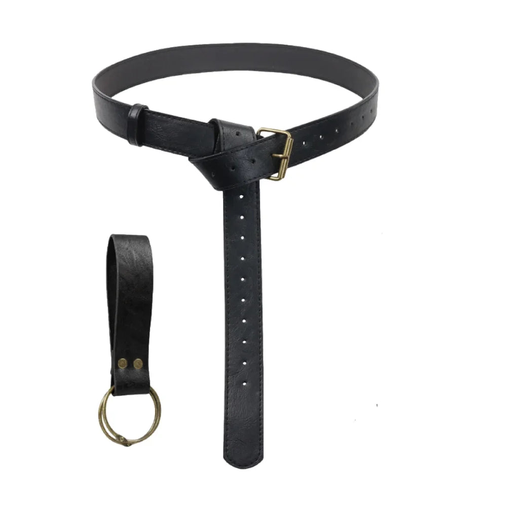 UYEE PU Leather Medieval Belt Sword Frog Holder Beltshalloween Pirate