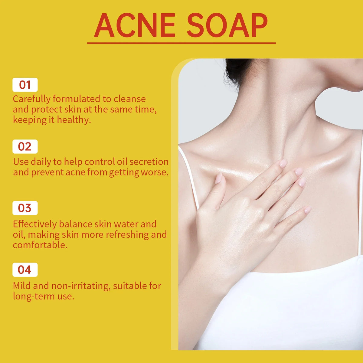 Jaysuing Acne Treatment Soap – Oil Control & Skin Lightening 100g