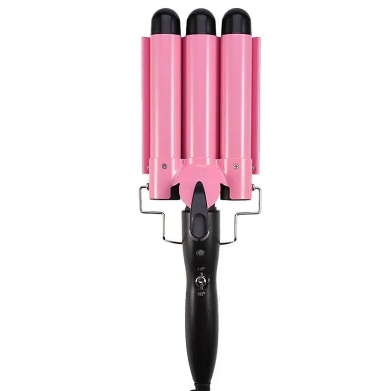 PTC 3-Barrel Curling Iron Wand | Professional Hair Crimper