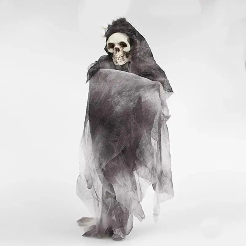 Halloween Skull Doll Ornament Spooky Fright Prank Prop Novelty