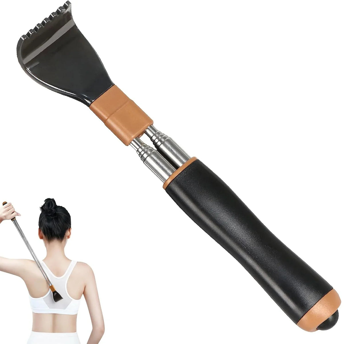Telescopic Back Scratcher – Stainless Steel Retractable Tool