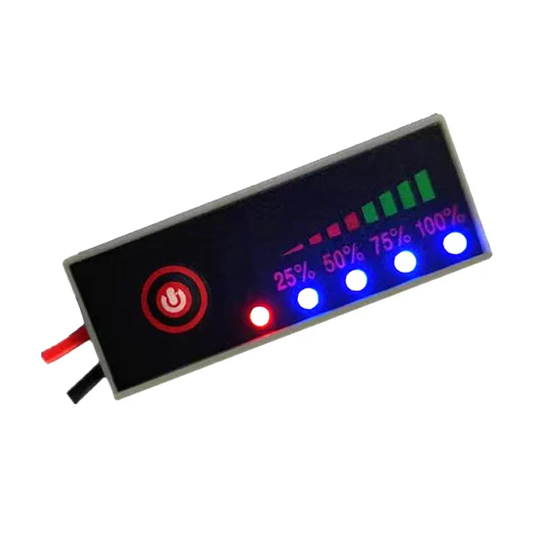 LiPo Battery Capacity Indicator 1S–7S | 5-LED Voltage Tester
