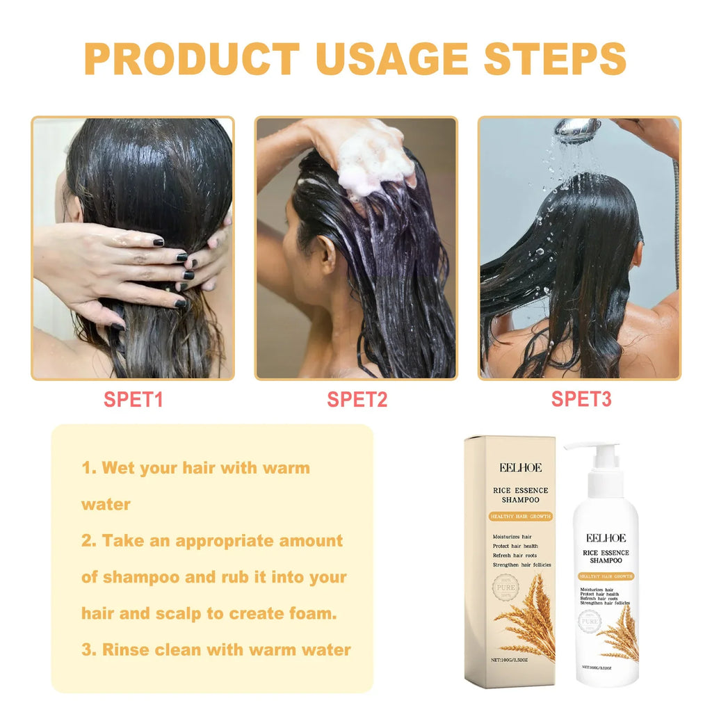 Eelhoe Rice & Rosemary Oil Shampoo – Hair Growth 100g