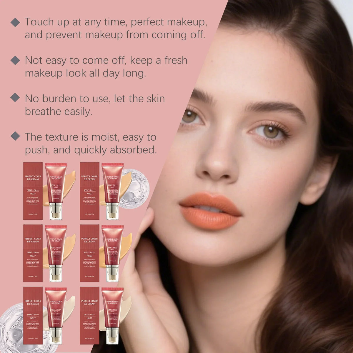 Perfect Cover BB Cream – Full Coverage, Oil Control & Brightening