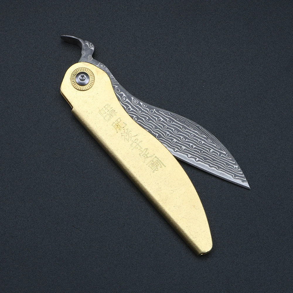 Damascus Steel Folding Pocket Knife – XUAN FENG X201 EDC
