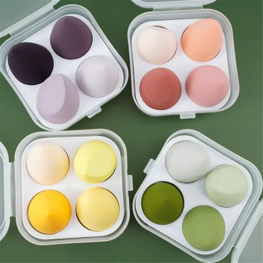 4pc Makeup Blender Sponge Set – Foundation & Concealer Puffs