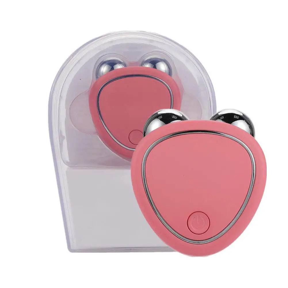 Mini Microcurrent EMS Face Lift Massager & Facial Serum Kit