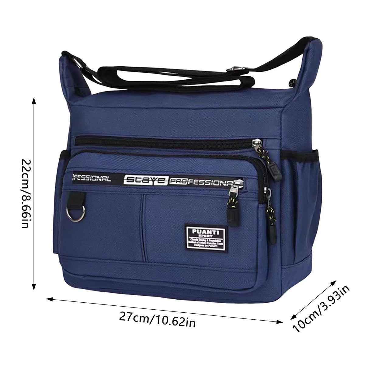 Men's Large Capacity Sling Shoulder Bag | Multi-Pocket Oxford