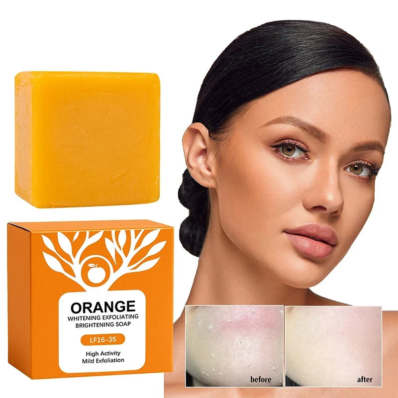 Orange Enzyme Brightening Soap Bar | Gentle Exfoliating 100g