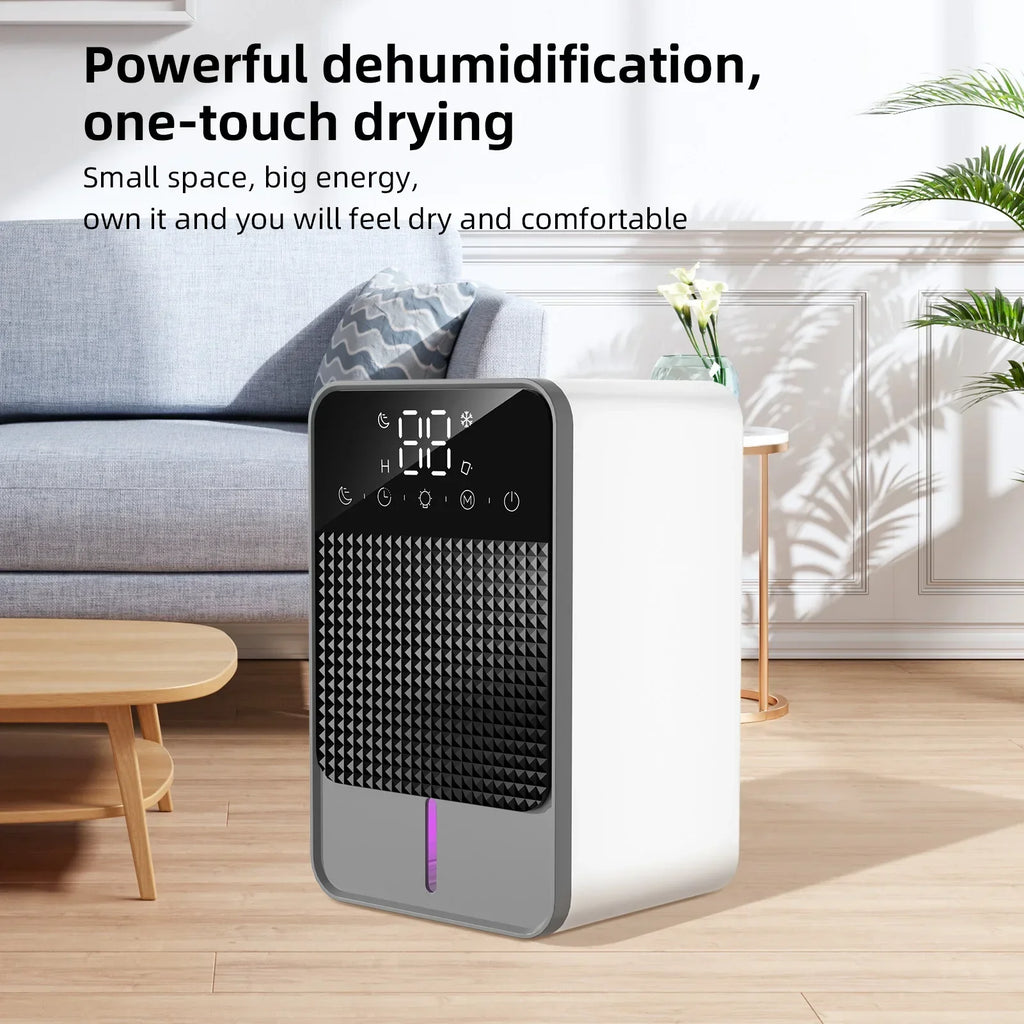 URGGU Small Dehumidifier | Digital Touch, Auto Defrost, Timer