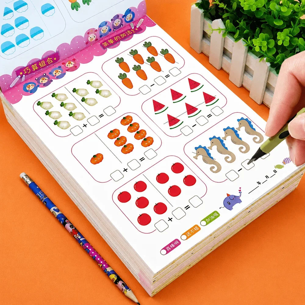 Preschool Math Workbook Addition Subtraction Within 20 78 Pages Kids