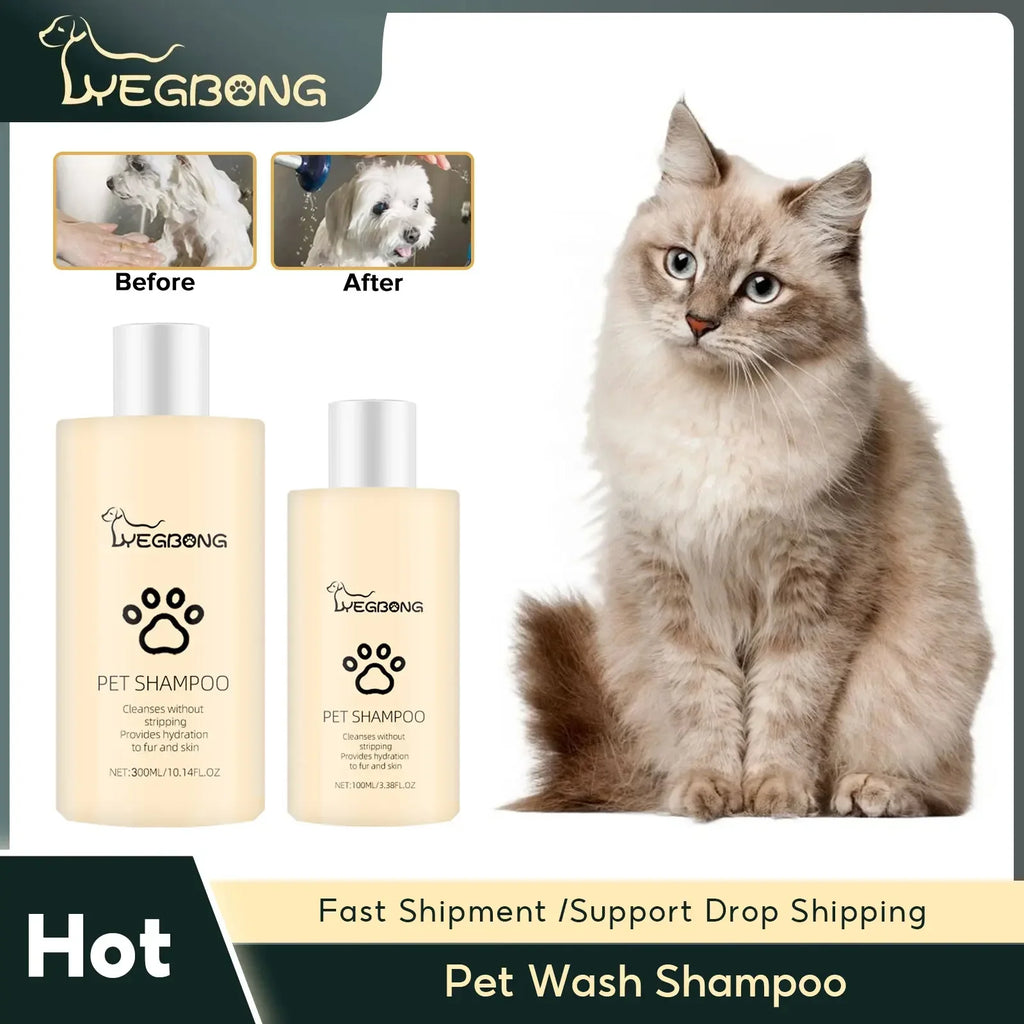 YEGBONG Natural Pet Shampoo for Cats & Dogs – 100/300ml