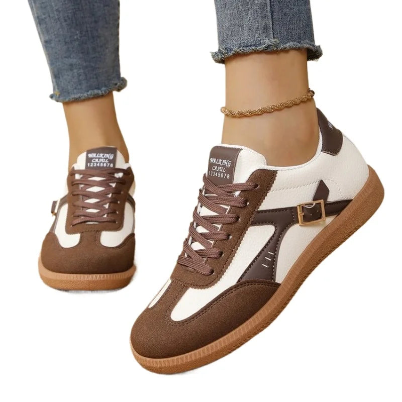 VKJF Women's Breathable Lace-Up Casual Sneakers | Fashion Shoes