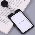 Clear Plastic ID Badge Holder with Lanyard Slot | Office Staff