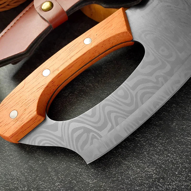InLeung Forged Stainless Steel Utility Slicing Knife – Wood Handle