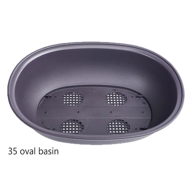 Plastic Imitation Clay Bonsai Planter Pot & Tray | Square & Rect