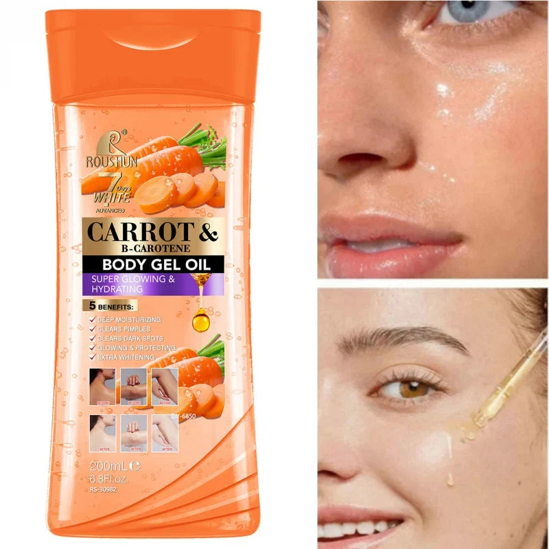 CARROT B-CAROTENE BODY GEL OIL Moisturizing Essential Unisex Full