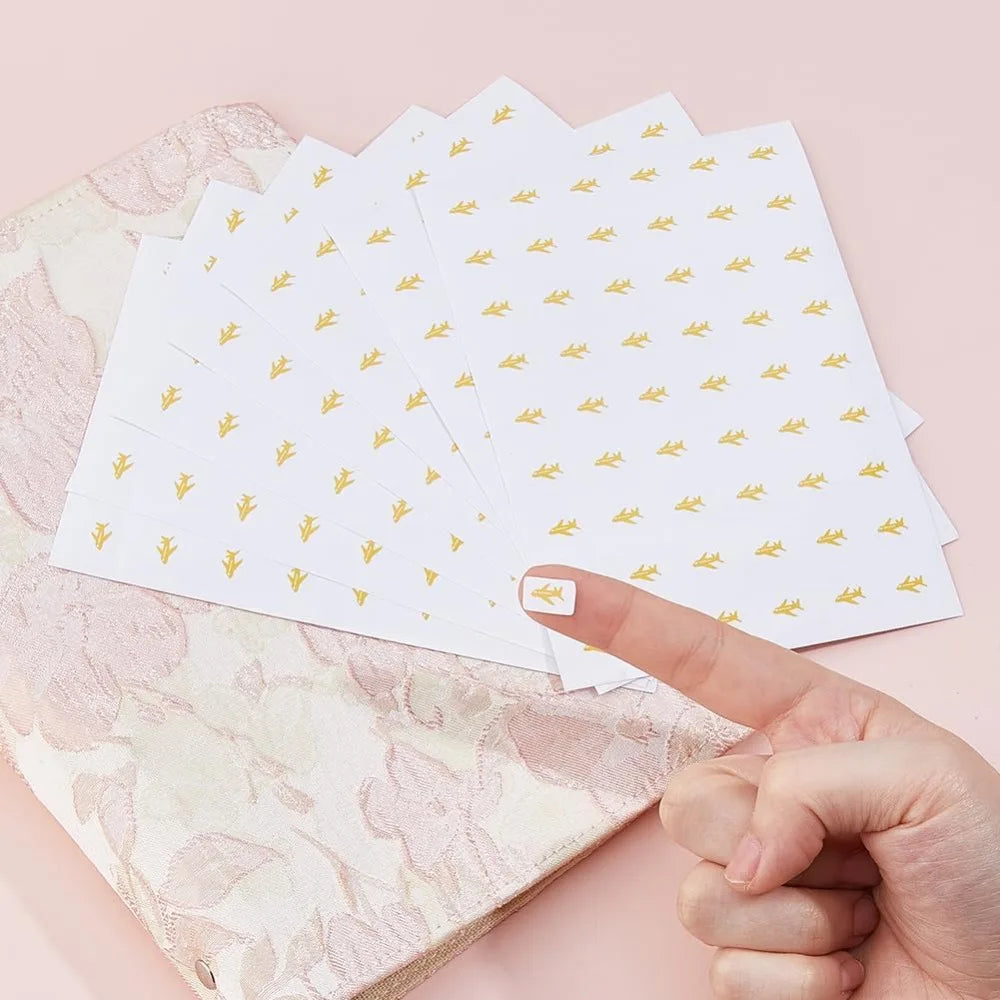 Airplane Stickers Set – 20 Sheets, 1080 Travel Theme Labels