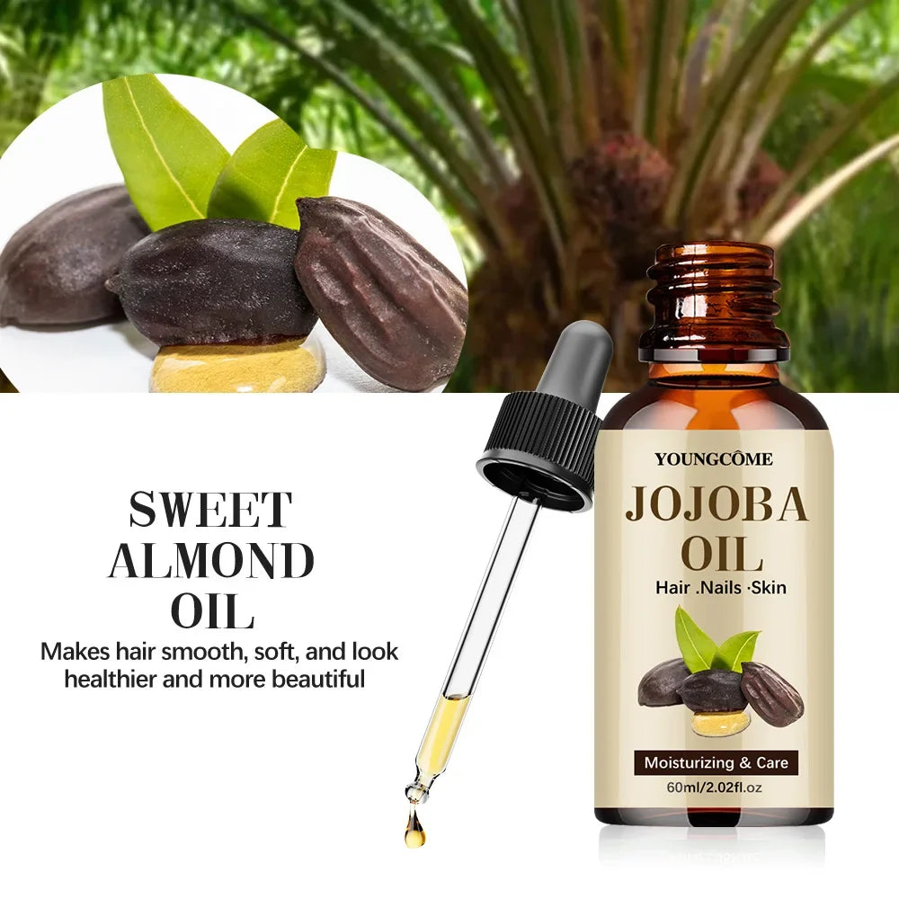 Organic Cold Pressed Jojoba Oil – Face, Hair, Skin & Nails 60ml