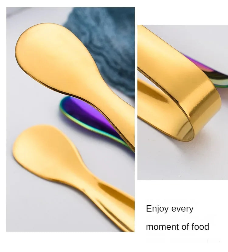 Stainless Steel Mini Tongs – Ice, Sugar Cube & Bread Clips