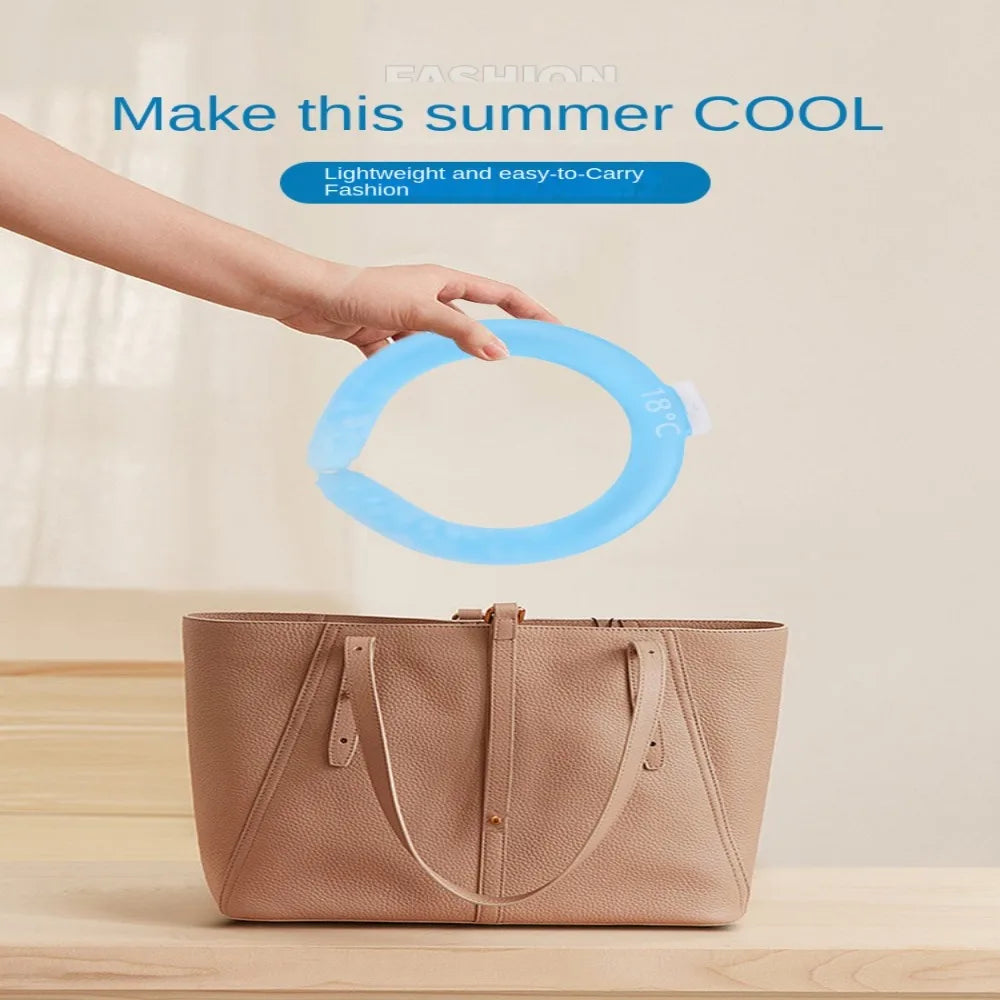 Reusable Neck Cooling Wrap – Gel Ice Ring for Summer Outdoors
