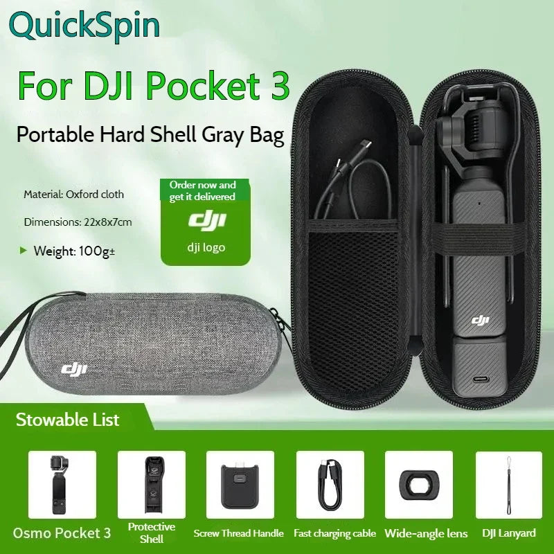DJI Osmo Pocket 3/4 Hard Shell Carry Case Storage Bag