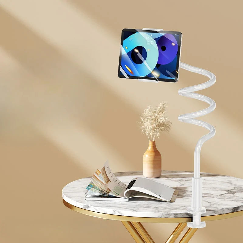 Universal 360-Degree Rotating Tablet Phone Holder Adjustable Spiral