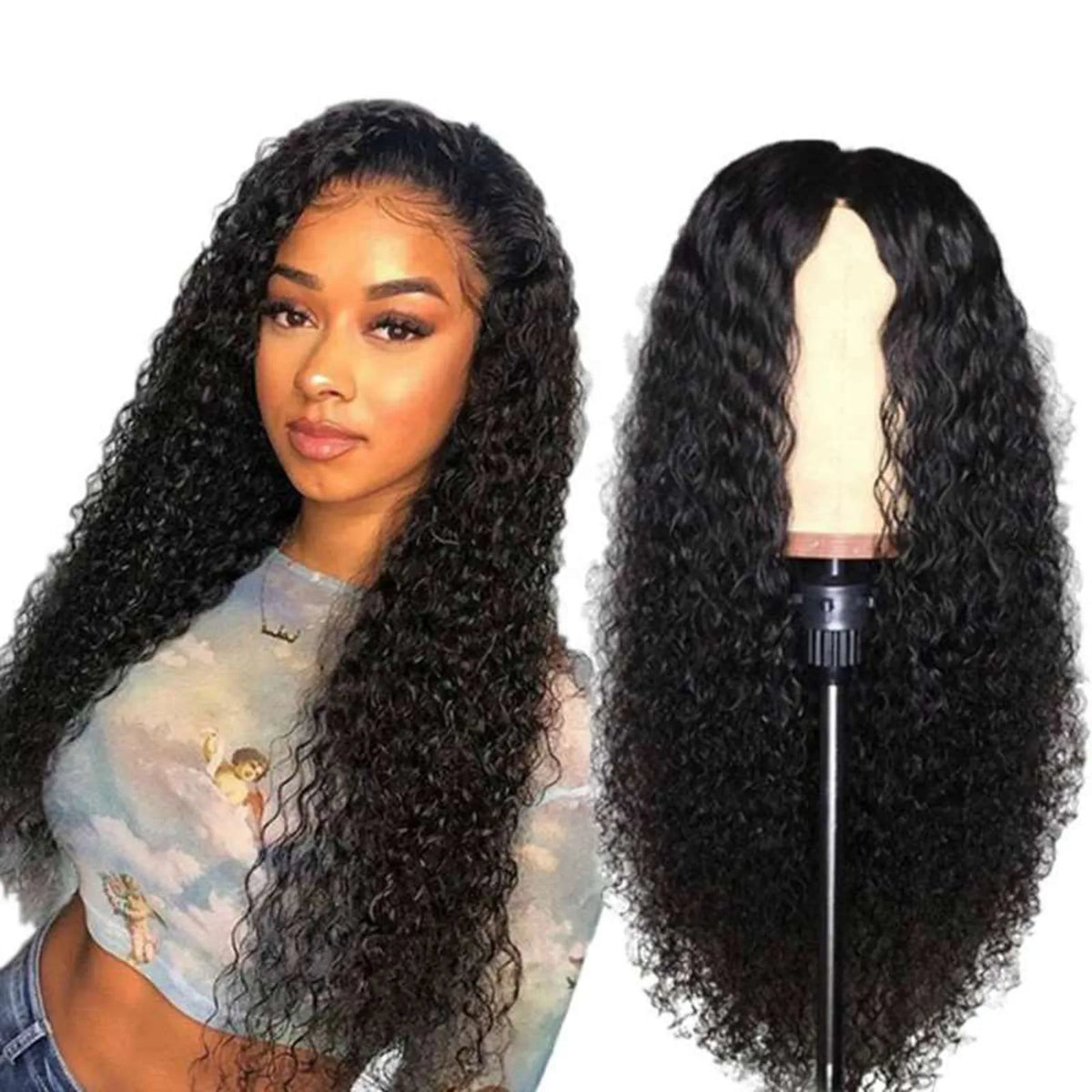 Long Curly Synthetic Wig – Heat Resistant Cosplay & Daily Use