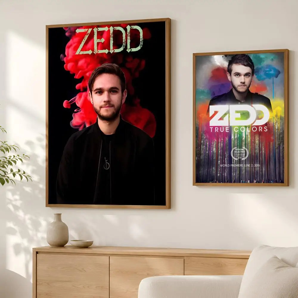 Zedd HD PVC Self-Stick Wall Art Poster | Waterproof Music Decor