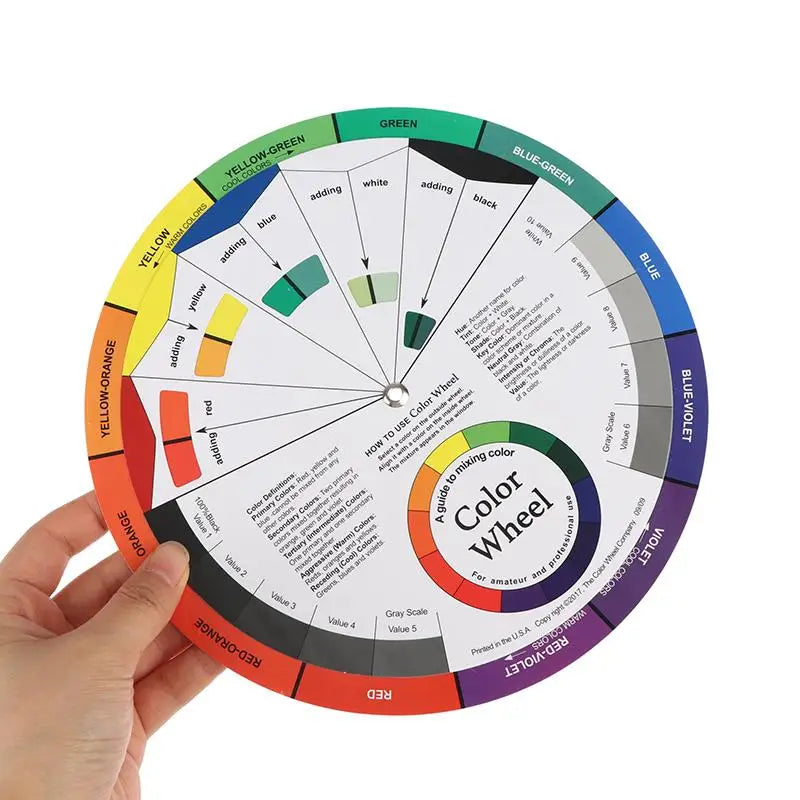 2-Pack Color Mixing Wheel Guide – Nails, Makeup & Art